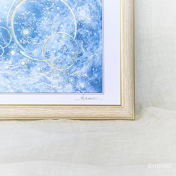 天使「Emerald Angel」額付き印刷絵画｜エンジェル ヒーリングアート 癒やし 風水インテリア 額装壁掛け | 8枚目