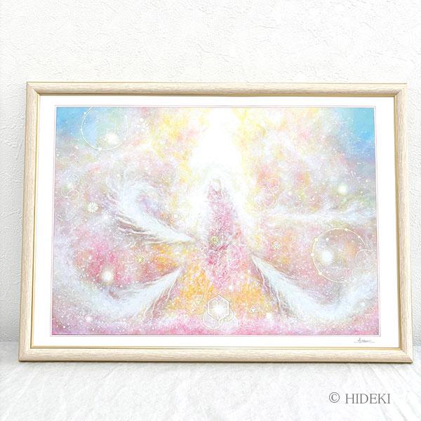 瀬織津姫「歓び-瀬織津姫」額付き印刷絵画|女神 ヒーリングアート 浄化 風水インテリア 額装壁掛け1枚目の画像